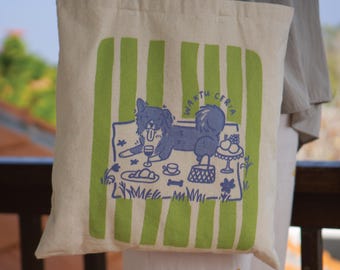 Pet owner gifts Dog memorial gift Custom pet portrait Dog owner birthday gift Unique pet gift pet things Bag dog Canvas bag
