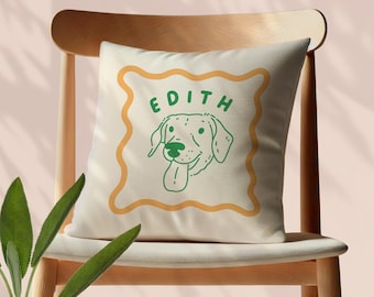 Almohada personalizada para mascotas, almohada personalizada para gatos y perros, fundas de almohada personalizadas para gatos, regalos conmemorativos para mascotas, retrato personalizado de mascota, foto de dibujo de mascota, decoración del hogar