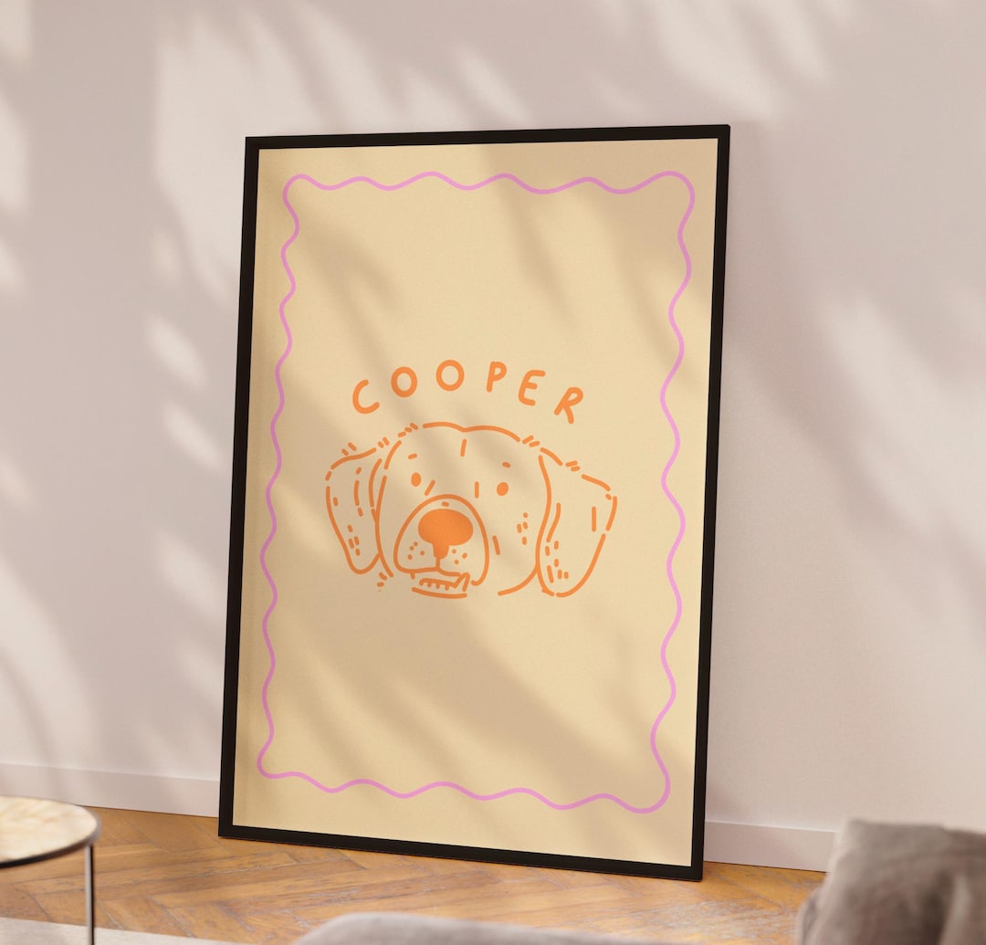 Custom Dog Portrait Custom Badly Drawn Pet Portrait Personalized Dog ...