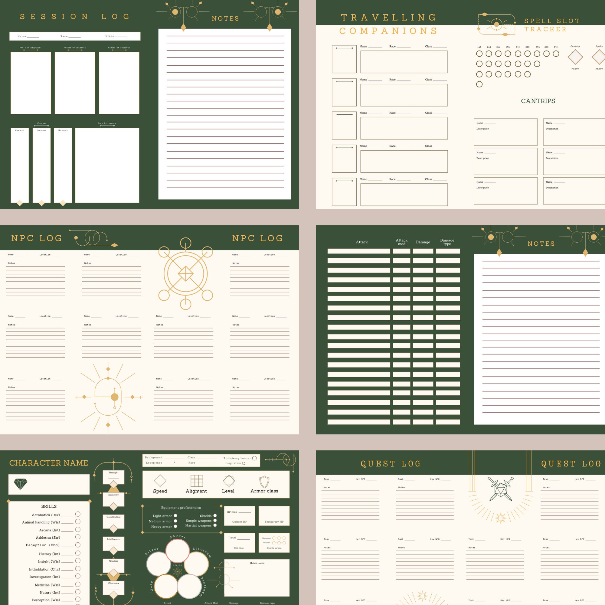 Dnd Character Sheets, Simple Dnd Character Sheet, Dungeon Master Tools ...