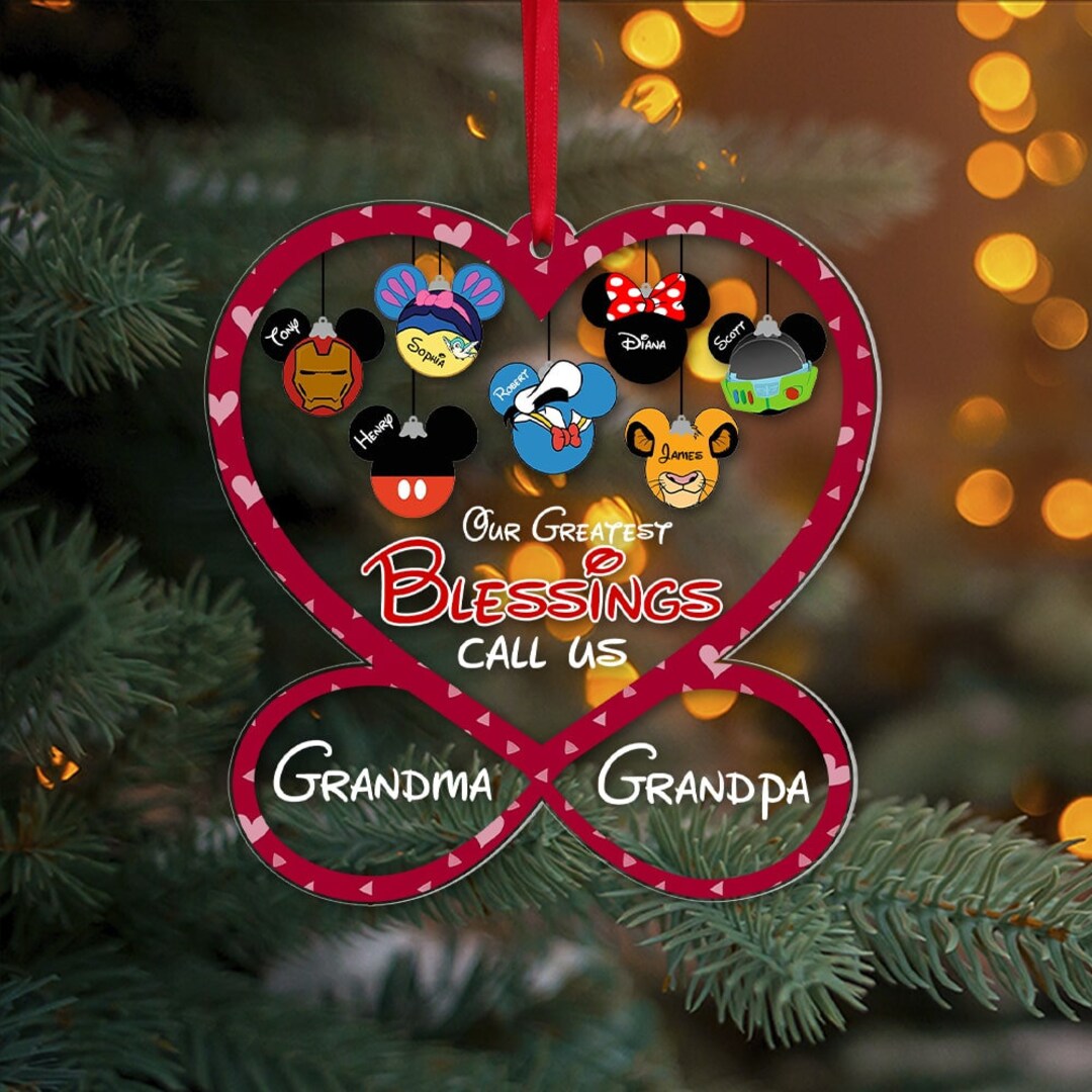 Personalized Grandma/ Grandpa Christmas Ornament Our Greatest Etsy