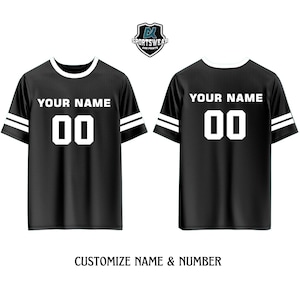 Personalized Football Jersey Name and Number, Customized Football Jersey Team, Custom Jersey for Men and Women, Unisex Football Jersey Team