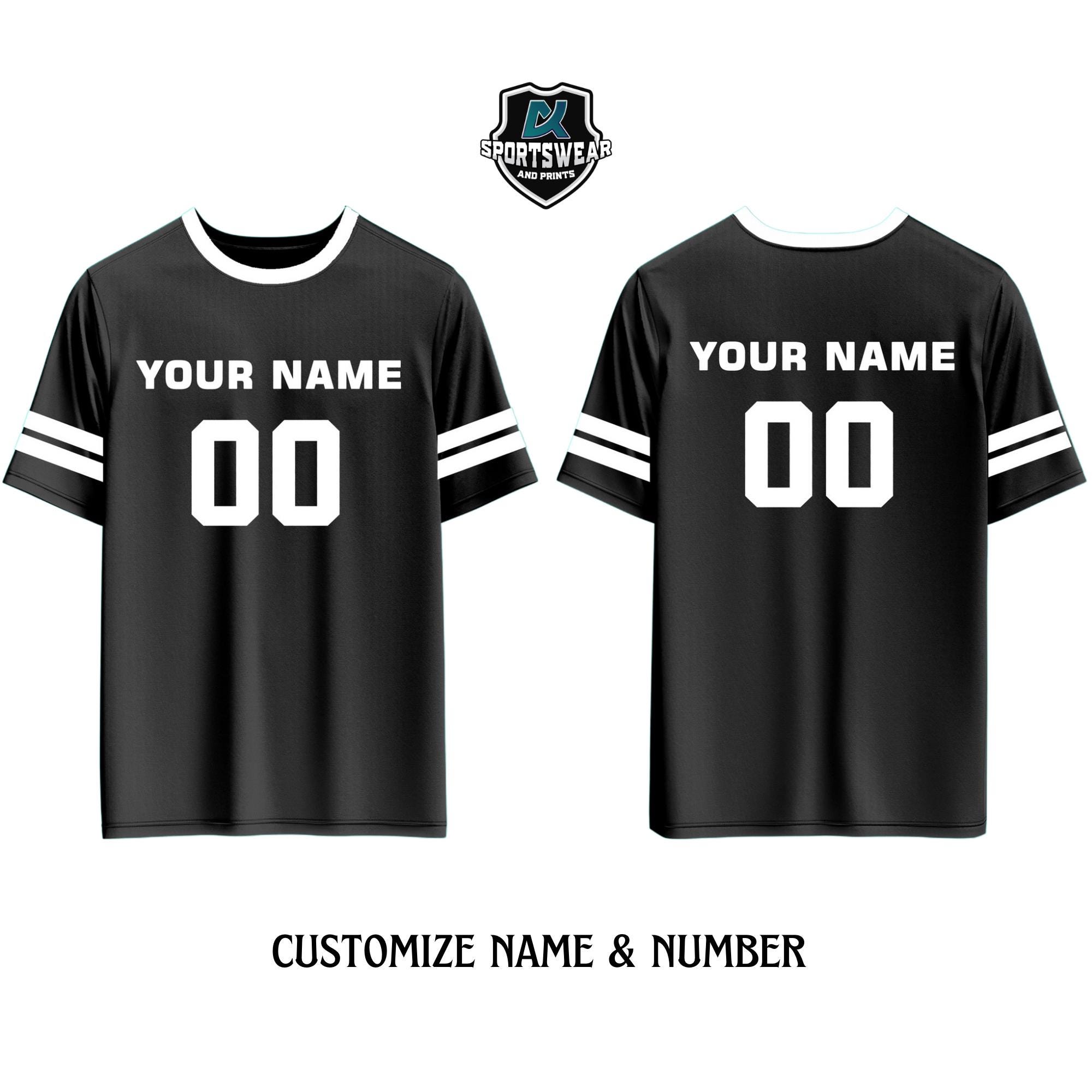 alibaba soccer players black jersey football team name Personalized Football Jersey Name and Number, Customized