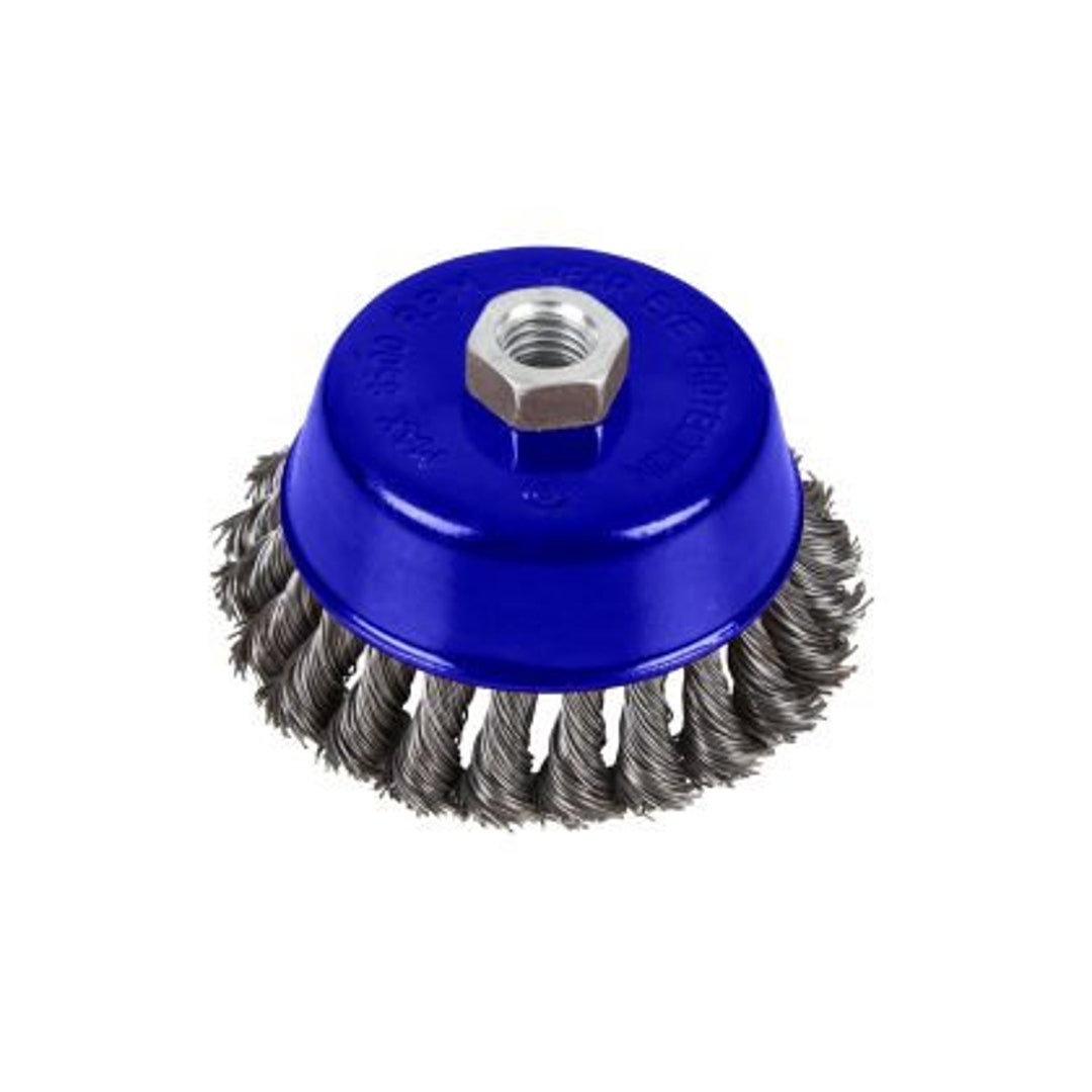 Bluespot Tools 100mm 4 X M14 Twist Knot Wire Cup Brush Etsy