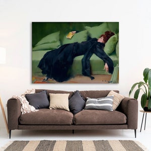 Framed Canvas, After the Ball , Decadent Young Woman, After the Dance, Famous Painting, Livingroom Wall Art, Extra Large Wall Art, Xmas Gift