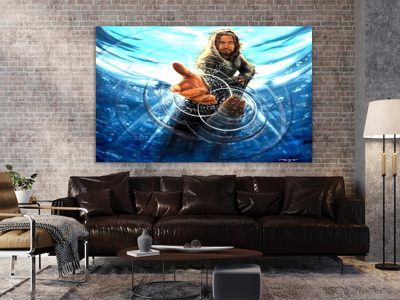 Christian Wall Art, Jesus Poster, Jesus Canvas, Hand Of God, Jesus Wall Art,  Home Decor Canvas, Wall Art Canvas, Jesus Lover Gift,Xmas Gift