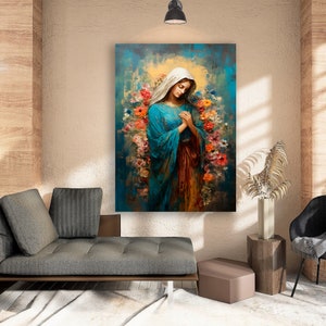 Mother Of Jesus, Our Lady of Guadalupe Poster, Virgin Mary, Mary Mother of God, Catholic Wall Art-,Guadalupe Mother Mary, Christian Wall Art
