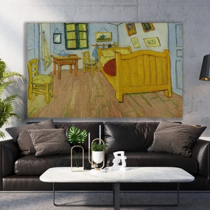 Bedroom in Arles (1888), Fine Art Reprint, Van Gogh Art, Impressionism Canvas Art, Famous Canvas, Van Gogh Poster, Art Reproduction,Van Gogh