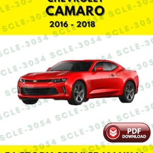 Chevrolet Chevy Camaro 2016 2017 2018 Service Repair Manual + Wiring