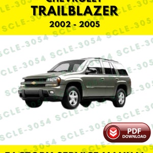 Chevrolet Chevy Trailblazer 2002-2005 Service Repair Workshop Manual