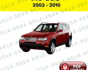 BMW X3 2003-2010 E83 2.0L 2.5L 3.0L Service Reparatur Werkstatt Handbuch