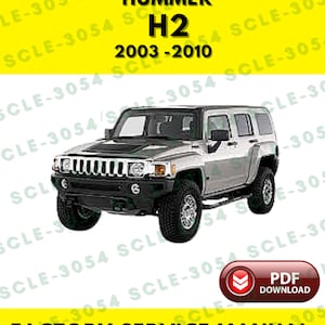 Hummer H2 2003-2010 Factory Service Repair Workshop Manual Guide