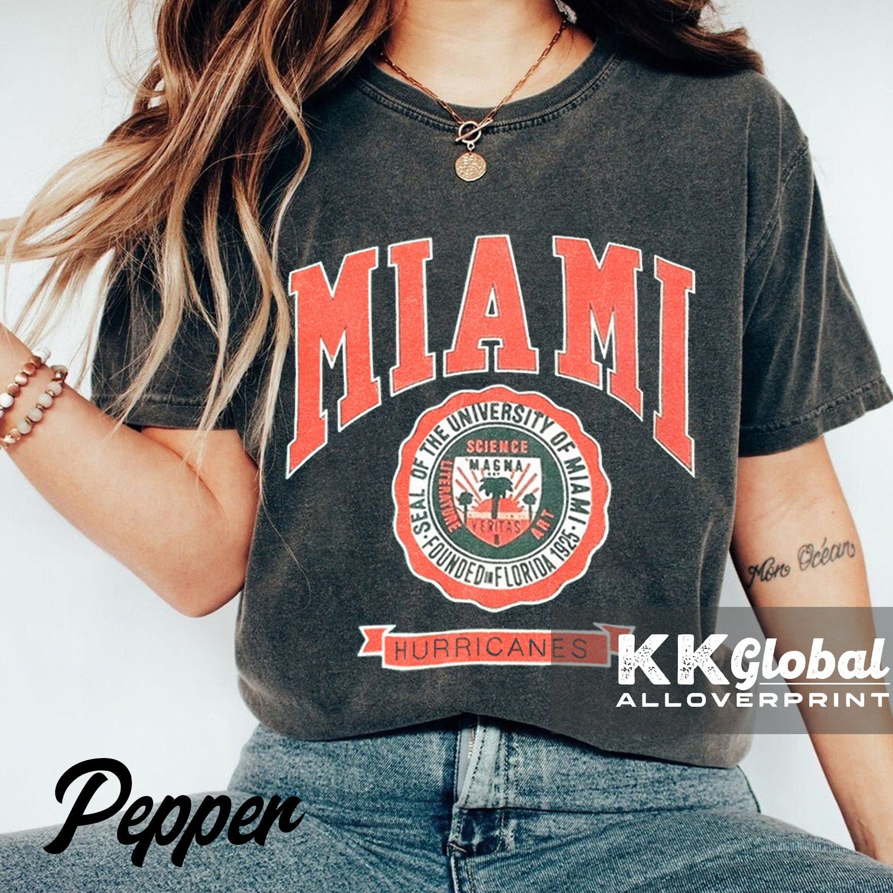 University of Miami, One of a KIND Vintage Miami Hurricanes Sweatshirt –  ShopCrystalRags