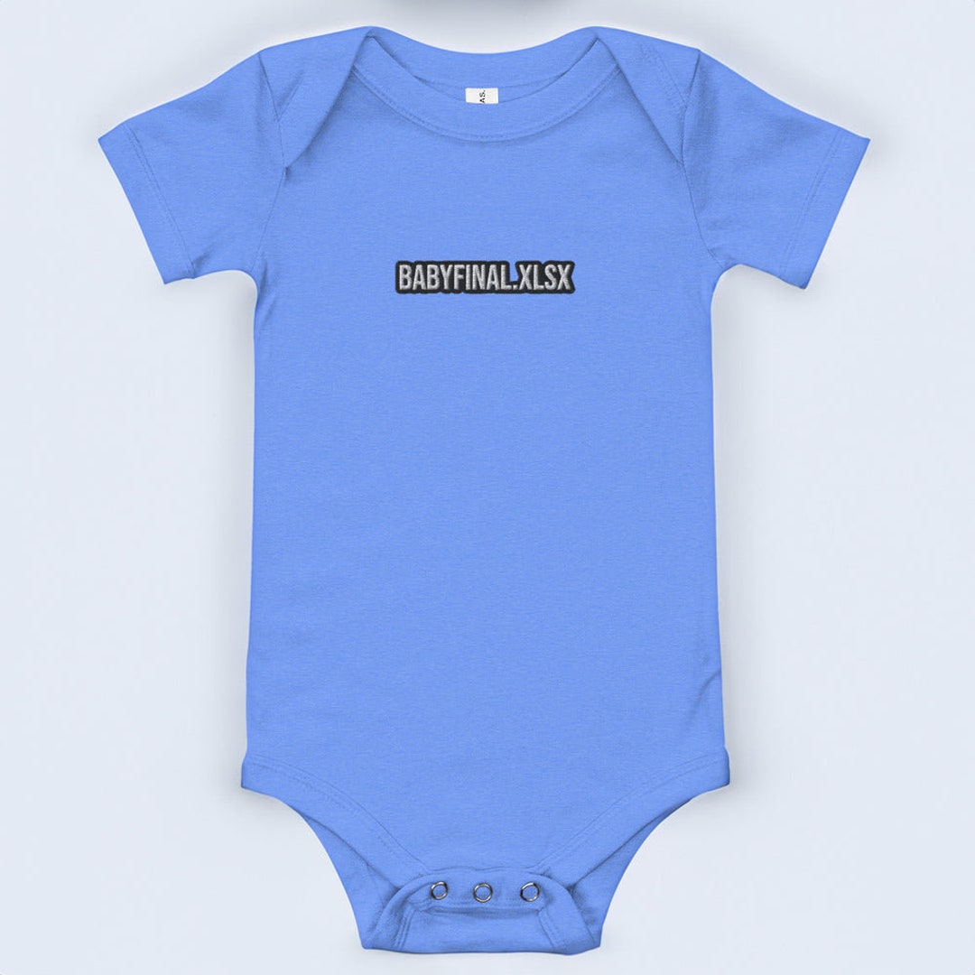 funny-excel-lover-baby-bodysuit-onesie-babyfinal-xlsx-baby-etsy