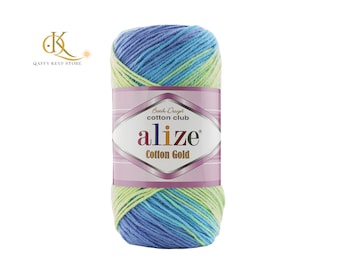 Alize Cotton Gold Batik Yarn: Soft Blend for Knitting & Crochet