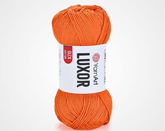Hilo de algodón YarnArt Luxor Giza: amigurumi egipcio para tejer a crochet y manualidades hechas a mano.