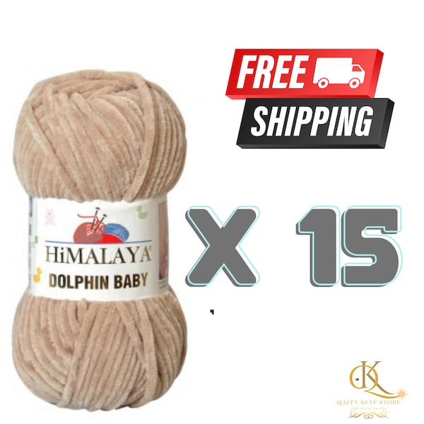 Himalaya Dolphin Baby 15 pelotes Livraison gratuite doux velours écheveau Amigurumi volumineux tricoté poupée fils fil à tricoter crochet tricots bricolage boucle