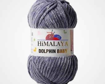 Himalaya Dolphin Baby Chenille Yarn, Chunky Super Bulky plush Micro Polyester, amigurumi