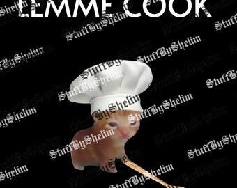 Funny Cat Cooking PNG, Retro Lemme Cook Cat File, Cat Lovers Gift, Cute Cat SVG, Digital Download, Funny Cat Download