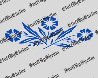 Retro Corningware Blue Cornflower PNG, Vintage Mom's Vintage Kitchen SVG, Blue Flower Pattern Sublimation, The Corning USA Digital