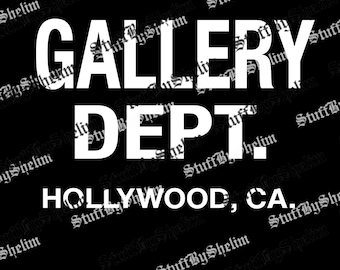 Gallery Dept Graphic PNG, Unisex Y2K Urban SVG, Trendy Hip Hop Summer Graphic File, Retro Vintage Sublimation, Digital Download