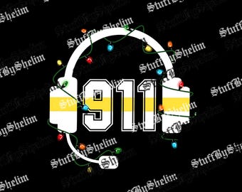 ディスパッチャーのクリスマスライトPNG、クリスマスディスパッチャーグラフィックデジタルダウンロード、911ディスパッチャー昇華、クリスマスデジタルダウンロード