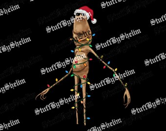 Marcus The Worm PNG, Funny Christmas Lights Digital Download, Weirdcore Holiday Sublimation, Meme Santa Worm Green Digital Download