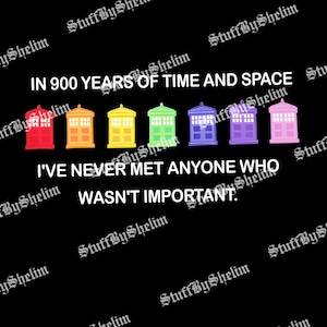Tardis Boxes Doctor Who Rainbow Color Png, Tenth Doctor Sublimation, Digital Download, Eleventh Doctor Quote SVG, Trending PNG SVG