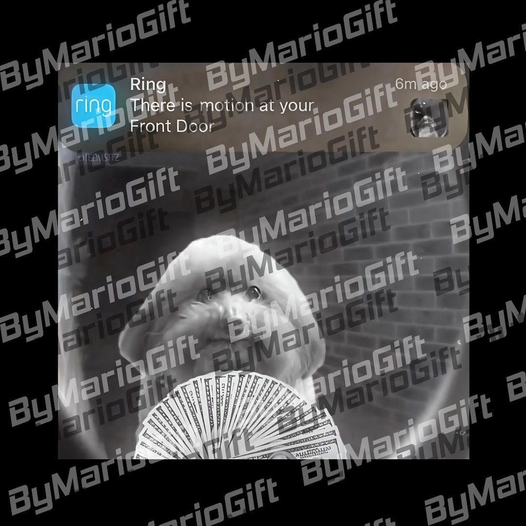 Ring Dog With Motion Meme PNG, Funny Dog File SVG, Parody Sublimation ...