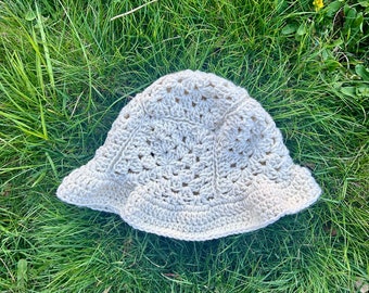 Custom made to order | granny square bucket hat | Custom hat Cotton or acrylic yarn custom handmade hats | Summer hats | Spring Garden hats