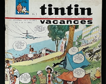 Tintin Magazine/Comic French edition No 877 August 12 1965