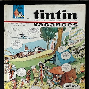 Tintin Magazine/Comic French edition No 877 August 12 1965