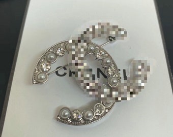 Rare silver full diamond brooch, vintage brooch