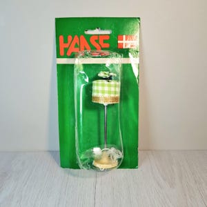 Lundby Hanse vintage floor lamp green and white in box 1970s