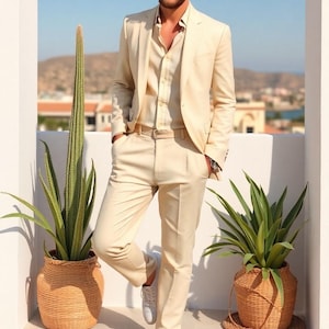 HERENPAK - trouwpak heren - tweedelig pak - cadeau voor heren - slim fit pak - kostuum voor heren