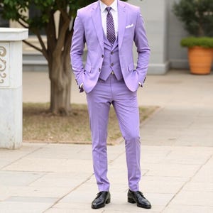 SUIT FOR MEN - Men Wedding Suit - Men Wedding Gift - Three Piece Suit - Gift For Men - Slim Fit Suit - Suit For Men - Men Formal Wear
