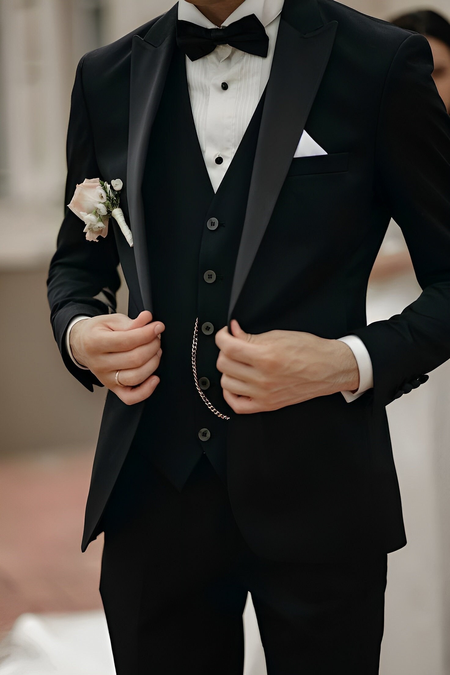 Men Suits Elegant Wedding Suit Wedding Clothing Black - Etsy