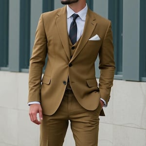 PAK VOOR HEREN - trouwpak heren - huwelijkscadeau heren - driedelig pak - cadeau voor mannen - slim fit pak - kostuum voor mannen