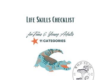 Lista de verificación de habilidades para la vida de adolescentes / Gator Design (Descarga digital)