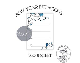 Foglio di lavoro sulle intenzioni per il nuovo anno: Foglio di riflessione (PDF)