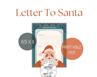 Lettera stampabile a Babbo Natale: attività stravagante per le feste (PDF)