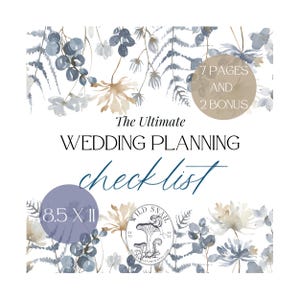 The Ultimate Wedding Planning Checklist | Wedding Planner | Printable Wedding Organizer for a Stress-Free Celebration