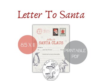 Lettera stravagante a Babbo Natale: attività per le feste (PDF stampabile)