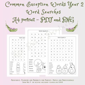 Puede incluir: Hojas de trabajo de búsqueda de palabras imprimibles en blanco y negro para estudiantes de segundo grado. Las hojas de trabajo presentan palabras de excepción comunes y están diseñadas para el formato retrato A4. Las hojas de trabajo incluyen ilustraciones de un zorro, un árbol, hongos y aguacates.