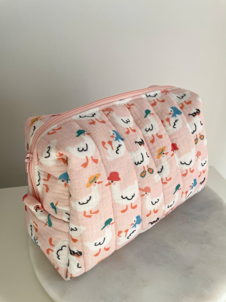Funny Ducks Muslin Nappy Bag Newborn Baby Hospital Bag Baby Toiletry