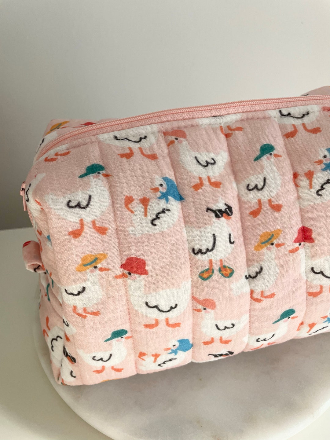 Funny Ducks Muslin Nappy Bag Newborn Baby Hospital Bag Baby Toiletry