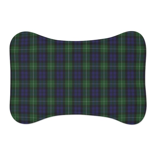 Scottish Pride Campbell Tartan Pet Feeding Mat: Stylish Tartan Design for Your Beloved Furry Friend!