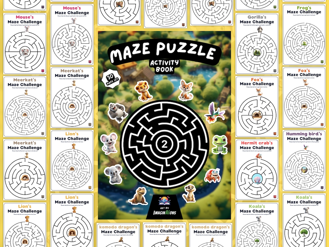 Mazes for Kids an Amazing Fun Maze Activity Printable for Kids 30 Mazes