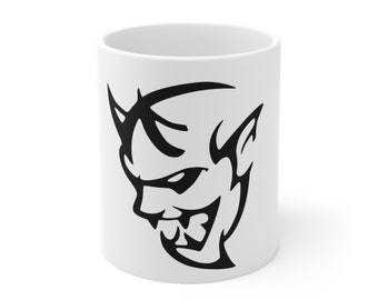 Le démon Mug en céramique 11 oz, Mug démon, Mug drôle, Mug à café, Mug blanc, Cadeau pour elle, Cadeau pour lui, Mug unique