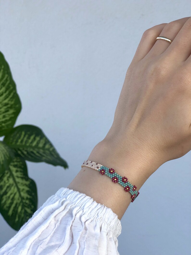 Costom Flower Girl Bracelet Personalized Miyuki Wristband Etsy